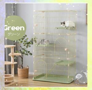  new goods cat cage cat cage pet cage pet accessories 3 step cat supplies green 