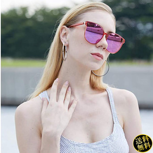 [pojitib. feeling .. table reality ] sunglasses lady's retro round pink HD polarized glasses day person himself design fashion item Drive 