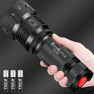 [ Ultra bright LED light ] flashlight battery attached super high luminance 1800 lumen 3.. lighting mode zoom function outdoor camp disaster prevention 