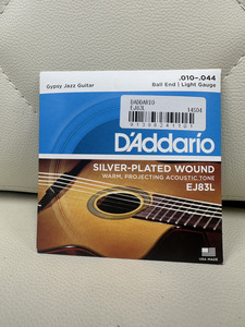 【used】D'ADDARIO / EJ83L Gypsy Jazz Ball End Light 10-44【横浜店】