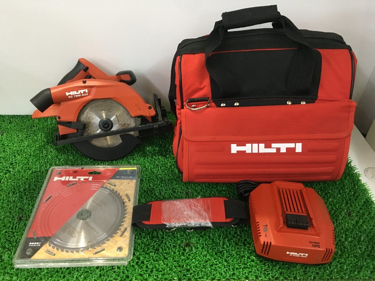 バーゲンで HILTI SC70W-A22 SC70W-A22 HILTI 充電式丸ノコ - sociales