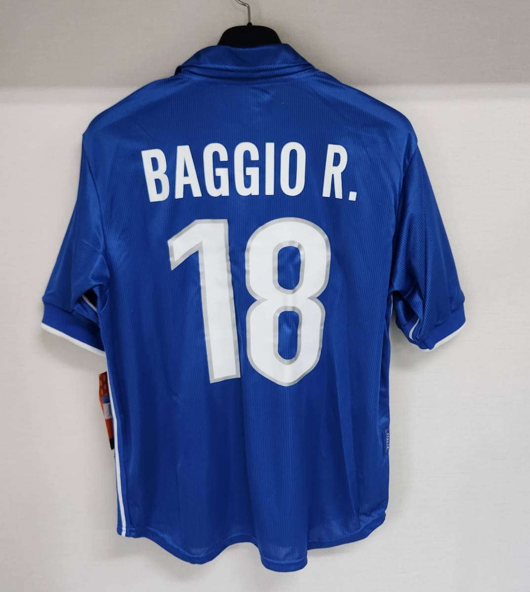 98W杯 イタリア ITALY(H) #18 バッジョ BAGGIO 半袖 Nike正規 1998