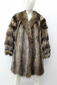  raccoon fur fur * coat american size 6