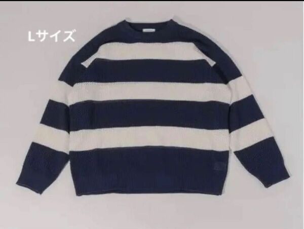 ONCILY BORDER MESH KNIT / ボーダーメッシュニットL