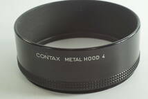 影AG【並品 送料無料】86mm CONTAX METAL HOOD 4 コンタックス フード リング_画像1