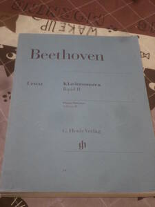 楽譜　ピアノ 洋書　ベートーヴェン: ピアノ・ソナタ集 第2巻 ヘンレ社 原典版　Beethoven kLAVIER SONATEN BAND2 Urtext　ED10