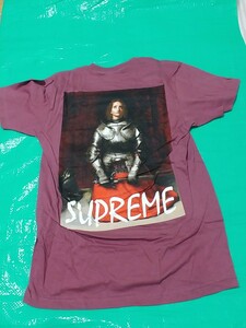 レア Supreme Joan Of Arc Tee M plum シュプリーム Tシャツ バックプリント ジャンヌダルク