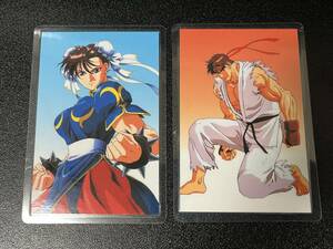 Street Fighter 2 ламинированная карта Shunli / Ryu 2 Set Set Set 2