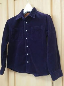  Britain Mothercare UK6-7 mother care fine quality bi load cotton long sleeve shirt . purple 120 size corresponding free shipping 