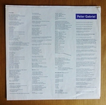 PETER GABRIEL「SO」米ORIG [半透明盤] ステッカー有シュリンク美品_画像3