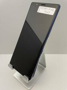 『ランクB9123』Xperia 5 SO-01M ブルー ロック解除済み 判定○ 動画確認済み