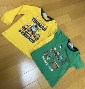 機関車トーマス　90センチ 95センチ　2枚セット トップス　キッズ　ベビー服　長袖Tシャツ 半袖Tシャツ 男の子