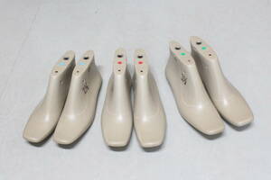 靴 木型 22.5・23・23.5cm 3足分　3つセット おまけ付き 婦人　レザークラフト ラスト KB35　 靴クラフト