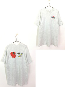 古着 90s USA製 Applebee's レストラン バー 企業 ポップ アート Tシャツ XL 古着