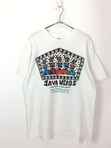 古着 90s USA製 JAVA HEADS ジャバ コーヒー ポップ アート 100%コットン Tシャツ L_画像1