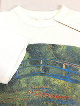 古着 90-00s Claude Monet 「睡蓮の池」 印象派 アート ユーロ Tシャツ XL位_画像4