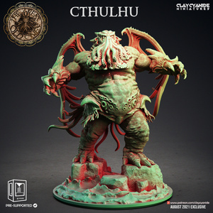 Clay Cyanide Ccm-e210803 Cthulhu 3Dプリント クトゥルフ ミニチュア D＆D TRPG