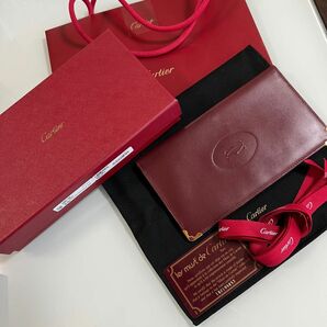 カルティエ Cartier マストライン 二つ折り長財布（札入れ）