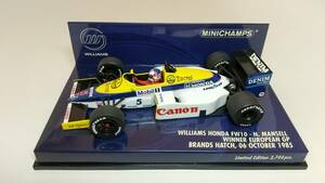 ミニチャンプス 1/43　ウィリアムズ　FW10　イギリスGP　N.マンセル（400850005）