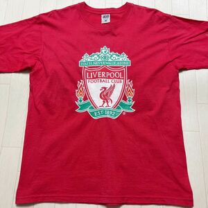 USA製 anvil Tradition LIVERPOOL FOOTBALL CLUB リバプール エンブレム ロゴ ビンテージ 半袖Tシャツ