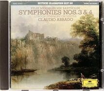 CD/ メンデルスゾーン：交響曲第3番 スコットランド、第4番 イタリア / アバド& LSO_画像1