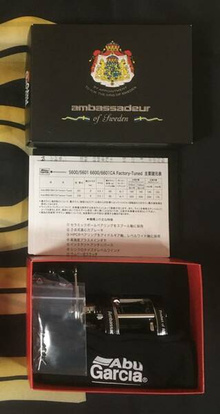 ★新品未使用★ アブガルシア Abu Garcia アンバサダーAmbassadeur 6601CA FACTORY TUNED ブラック