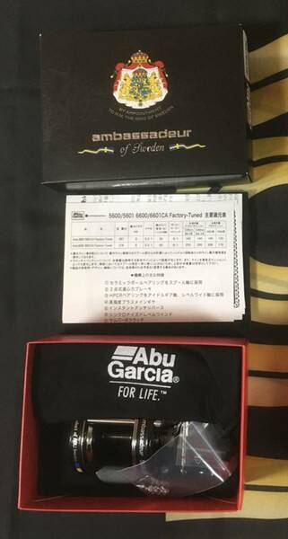 ★新品未使用★ アブガルシア Abu Garcia アンバサダーAmbassadeur 6600CA FACTORY TUNED ブラック