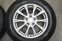 【美品】JOKER 17in 7J +40 PCD114.3 ダンロップ ウィンターマックス SJ8 225/65R17 レクサス NX RAV4 エクストレイル CX-8 CX-5 送料無料_画像4