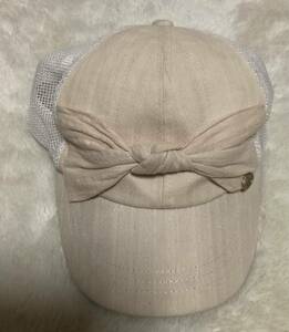 a pre re cool pink beige mesh hat size 56~58 centimeter 