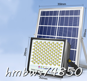 新品 ソーラーライト街灯 屋外用ライト LED投光器 太陽光発電 防水 高輝度 バッテリー残量表示 ガーデンライト駐車場 照明 1200W-X
