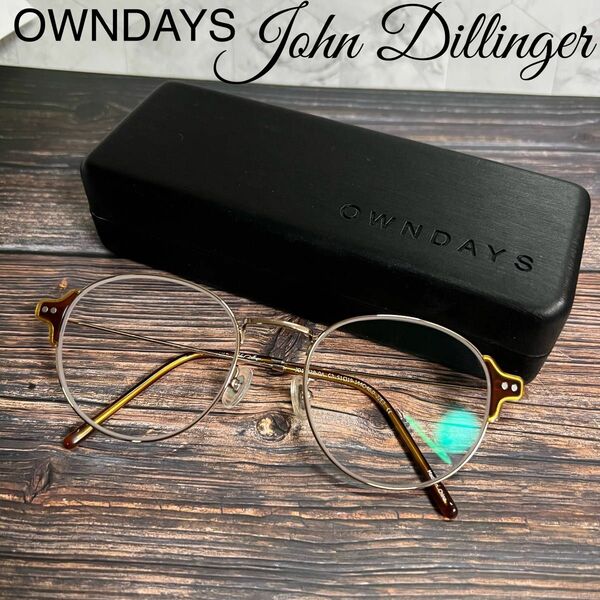 【お値下げ】 OWNDAYS John Dillinger ゴールド メガネフレーム