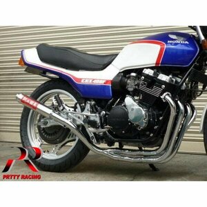 プリティー HONDA CBX400F 紀の国屋 45π レースタイプ (サイレンサー着脱式) マフラー メッキ