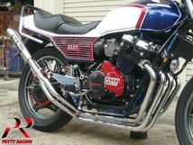 HONDA CBX400F【爆】アルミサイレンサー マフラー メッキ_画像1