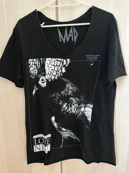 ムーンエイジデビルメント　Tシャツ　カットソー　半袖　MAD マッド　黒夢　清春サイズMブラック