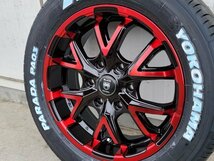 注目 17インチ タイヤ ホイール 4本 セット 車検対応 200系 ハイエース レジアスエース YOKOHAMA PARADA PA03 215/60R17_画像8