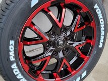 注目 17インチ タイヤ ホイール 4本 セット 車検対応 200系 ハイエース レジアスエース YOKOHAMA PARADA PA03 215/60R17_画像6