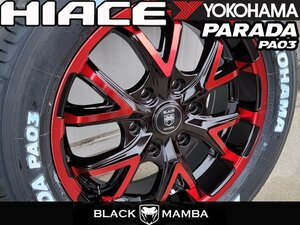 期間限定 車検対応 200系 ハイエース レジアスエース 17インチ 新品 タイヤホイール セット 4本 YOKOHAMA PARADA PA03 215/60R17