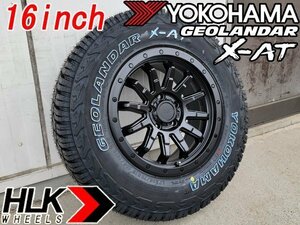 新品 16インチ タイヤホイールセット ヨコハマ ジオランダー X-AT 235/70R16 HLK ロックフォース アルファード ヴェルファイア デリカ RAV4