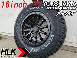 新品 16インチ タイヤホイールセット ヨコハマ ジオランダー X-AT 235/70R16 HLK ロックフォース アルファード ヴェルファイア デリカ RAV4