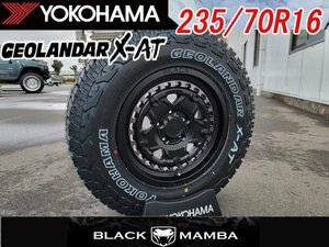 新品 16インチ タイヤホイールセット ヨコハマ ジオランダー X-AT 235/70R16 ホワイトレター デリカD5 RAV4 アウトランダー