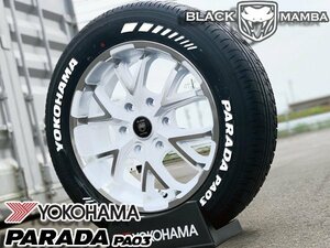 新作ホイール!! 200系ハイエース レジアスエース 新品 17インチタイヤホイール 車検対応 YOKOHAMA パラダ PA03 215/60R17C ホワイトレター