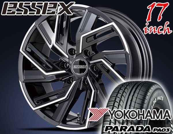 パークリア 215/60R17 17インチ ESSEX EW-17 6.5J 6.50-17 TOYO H20