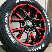 ヨコハマ パラダ ホワイトレター 215/60R17 ハイエース200系 HIACE タイヤホイール 車検対応 バン規格適合 17インチ ブラックマンバ BM6_画像4