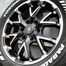 人気 200系 ハイエース レジアスエース 新品 17インチ タイヤホイールセット ヨコハマ PARADA パラダ PA03 215/60R17 ホワイトレター_画像5