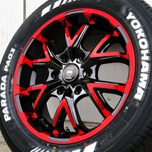 ヨコハマ パラダ ホワイトレター 215/60R17 ハイエース200系 HIACE タイヤホイール 車検対応 バン規格適合 17インチ ブラックマンバ BM6_画像5