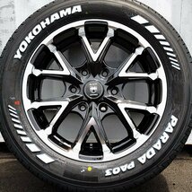 人気 200系 ハイエース レジアスエース 新品 17インチ タイヤホイールセット ヨコハマ PARADA パラダ PA03 215/60R17 ホワイトレター_画像3