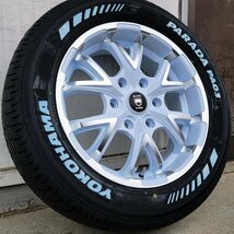 ヨコハマ パラダ ホワイトレター 215/60R17 ハイエース200系 HIACE タイヤホイール 車検対応 バン規格適合 17インチ ブラックマンバ BM6_画像4