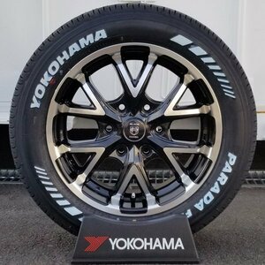 ハイエース 200系 車検対応 タイヤ ホイール 17インチ ホワイトレター 4本セット ヨコハマ パラダ PA03 レジアスエース 215/60R17