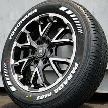 人気 200系 ハイエース レジアスエース 新品 17インチ タイヤホイールセット ヨコハマ PARADA パラダ PA03 215/60R17 ホワイトレター_画像2