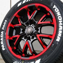 注目 17インチ タイヤ ホイール 4本 セット 車検対応 200系 ハイエース レジアスエース YOKOHAMA PARADA PA03 215/60R17_画像4